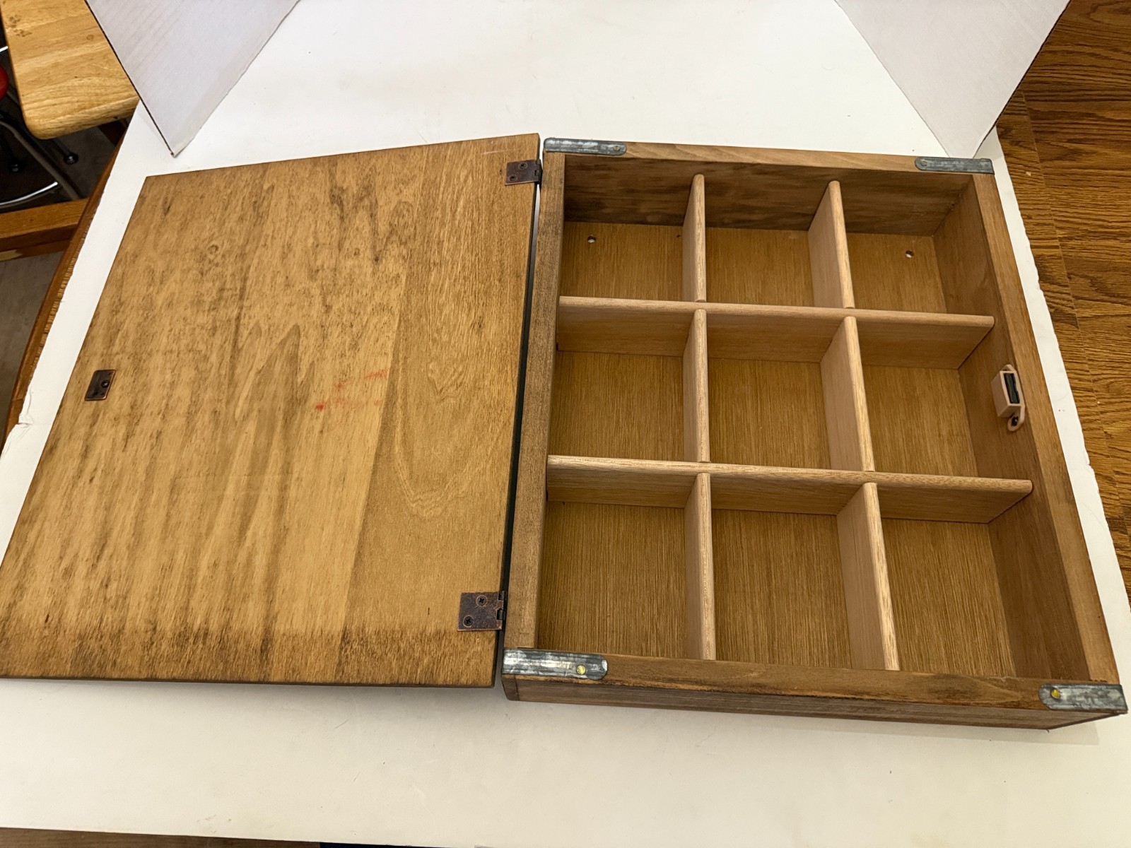 Vintage Editions Taylorsville NC Wooden Budweiser Divided Crate Box Shadowbox