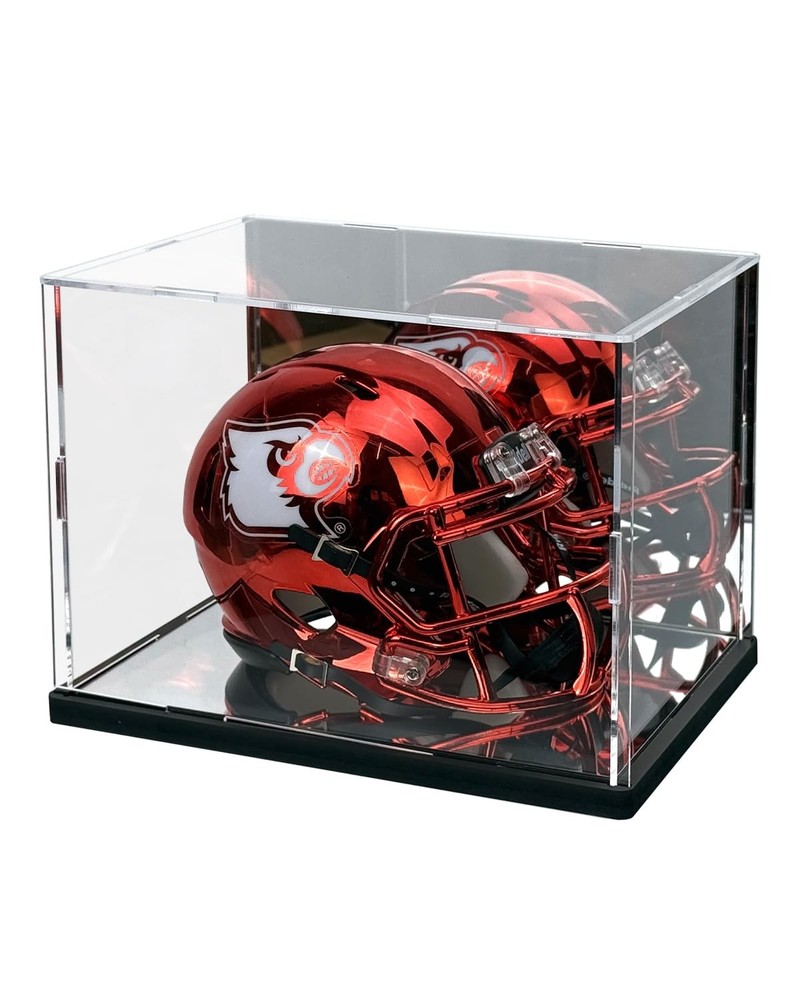 Mini Helmet Display Case with UV Protection & Case, Clear
