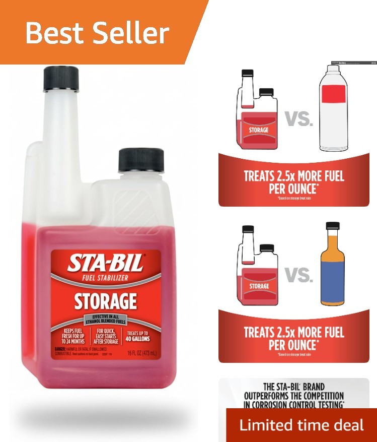 Engine Protection Fuel Stabilizer - Keeps Gasoline Fresh for 24 , 16 oz