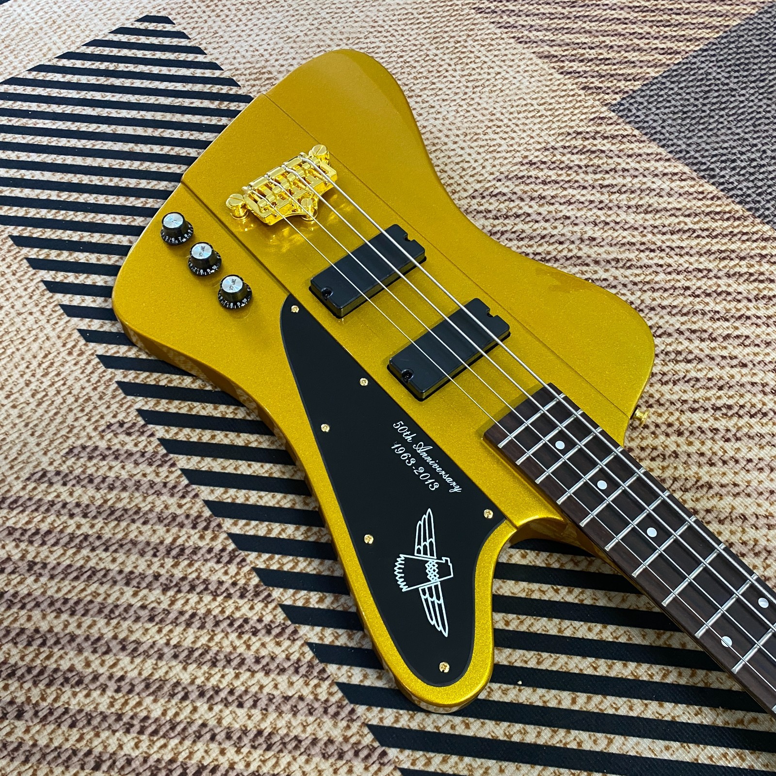 Bass Guitar Gold Mahogany Body 4String New Product