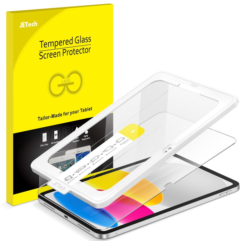 JETech One Touch Install Screen Protector for iPad 10 (10.9-Inch, 2022 Model)