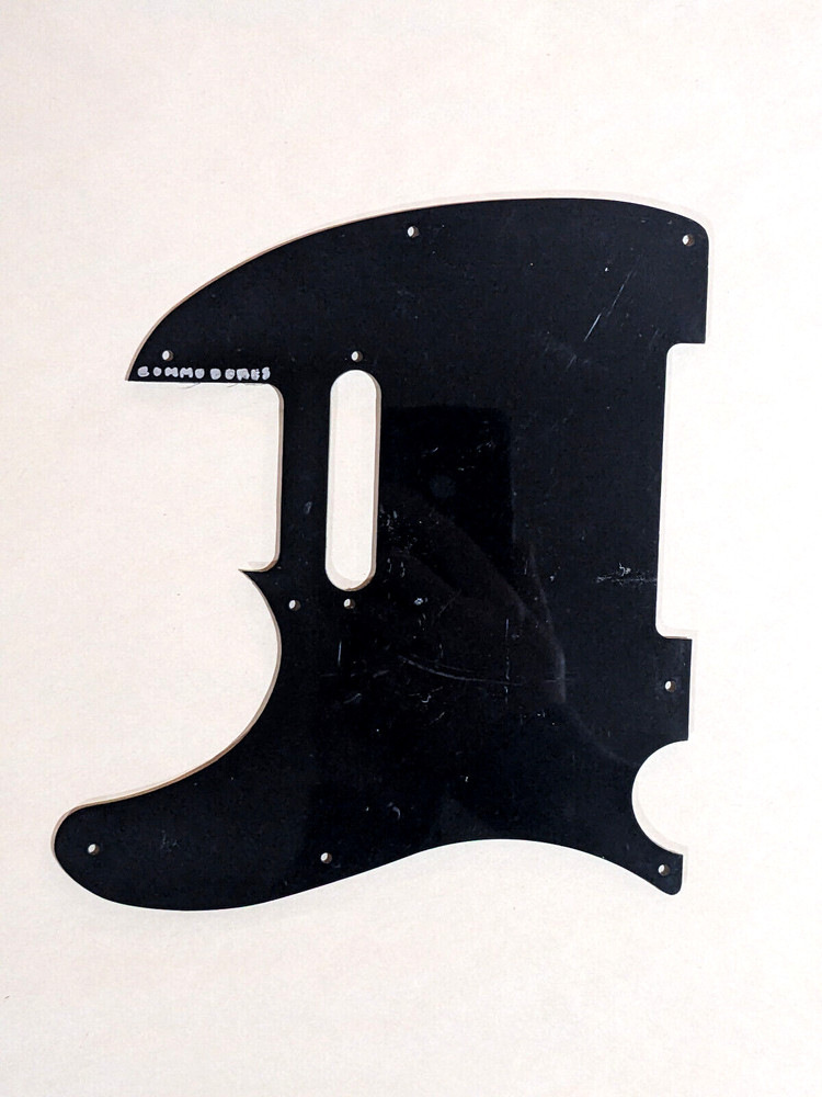 Commodores SIGNED PICKGUARD Nightshift FUNK & SOUL GROUP COA