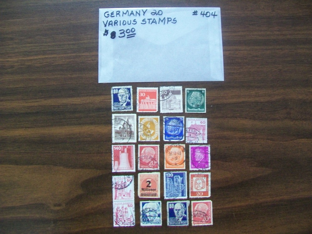 Germany Postage Stamps - Germany - Vintage - 20 Various Stamps (404)