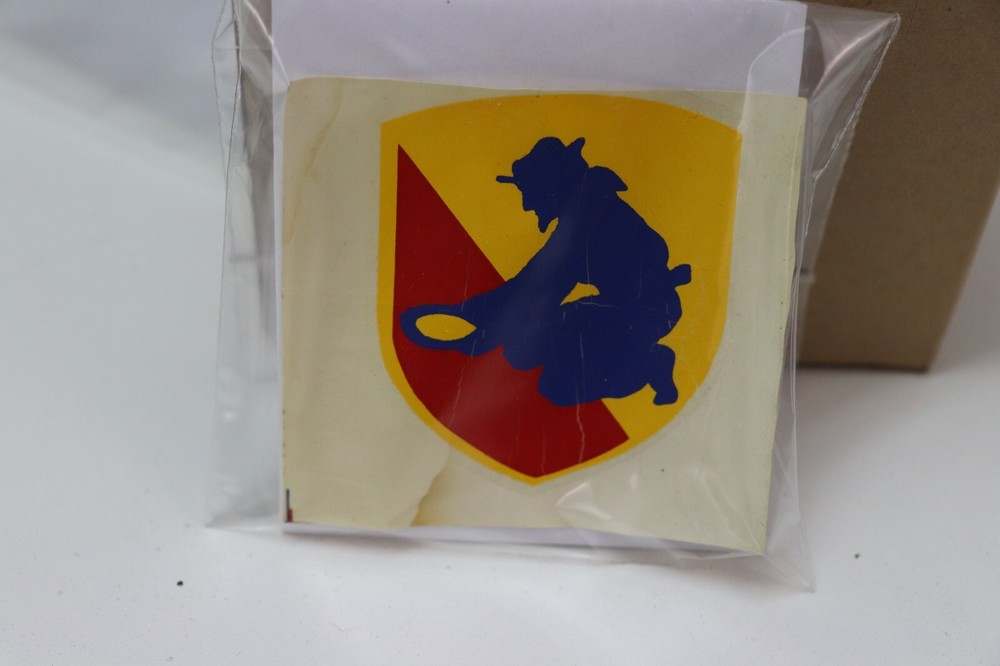 WWII US Army 52nd Infantry Division now 49th Infantry div helmet decal each E946