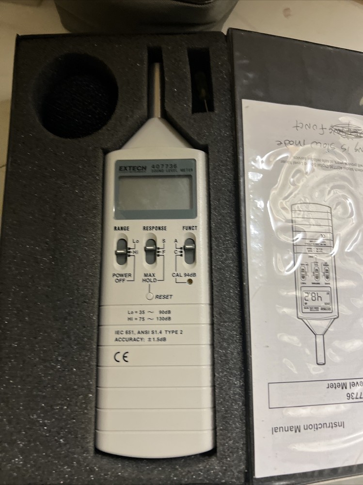 Extech Model 407736 Digital Sound Level Meter