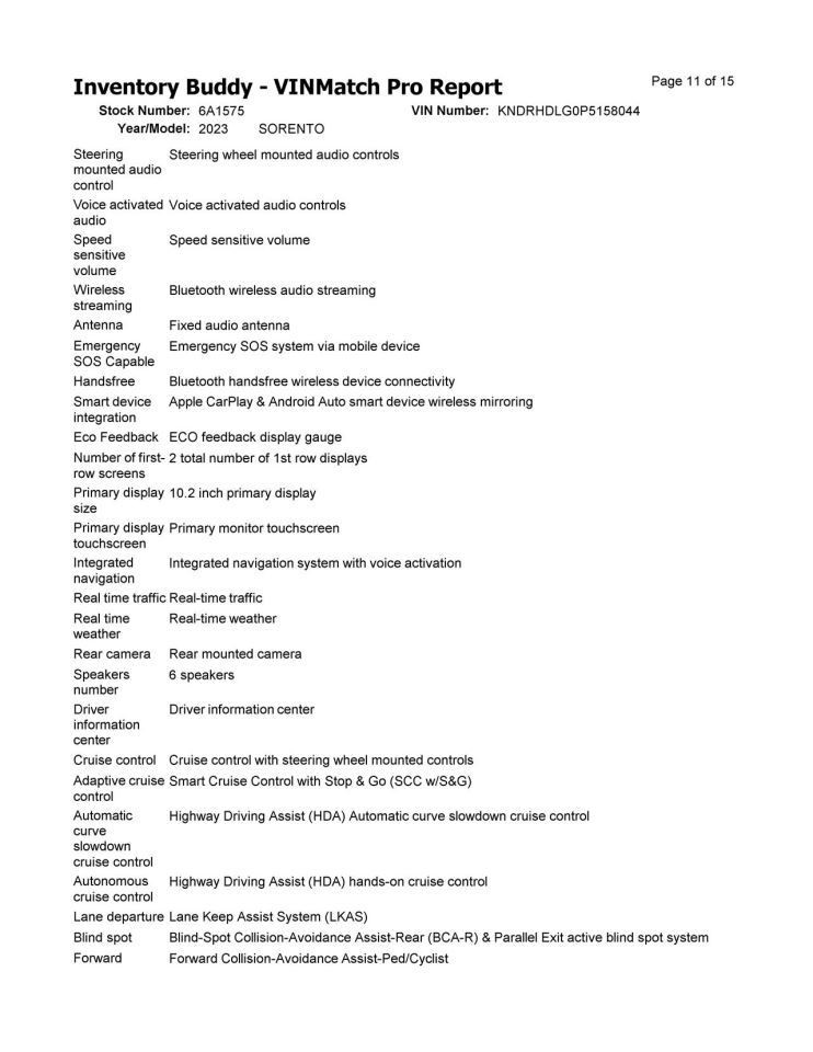 Camera/Projector Camera Front Windshield Mounted Fits 21-24 SORENTO 210011