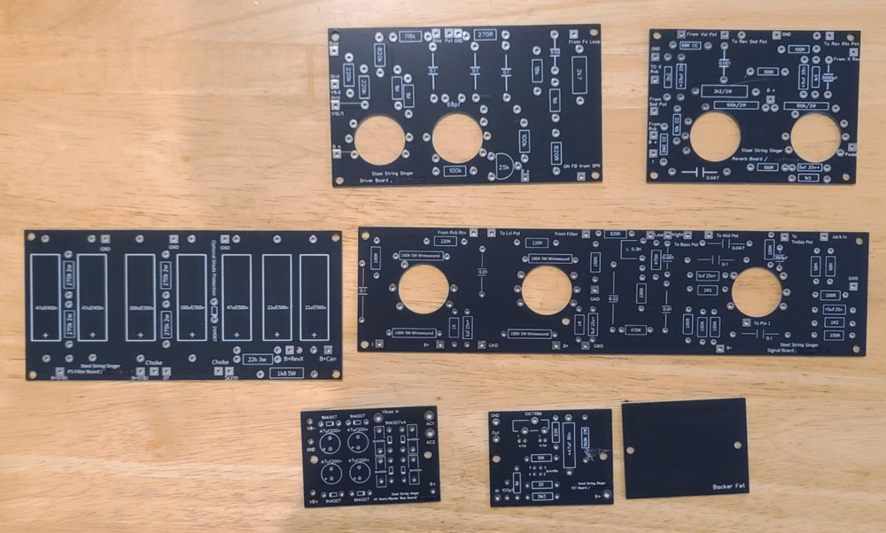 Mumble Amp D' Style SSS 002 PCB Set (7) New!