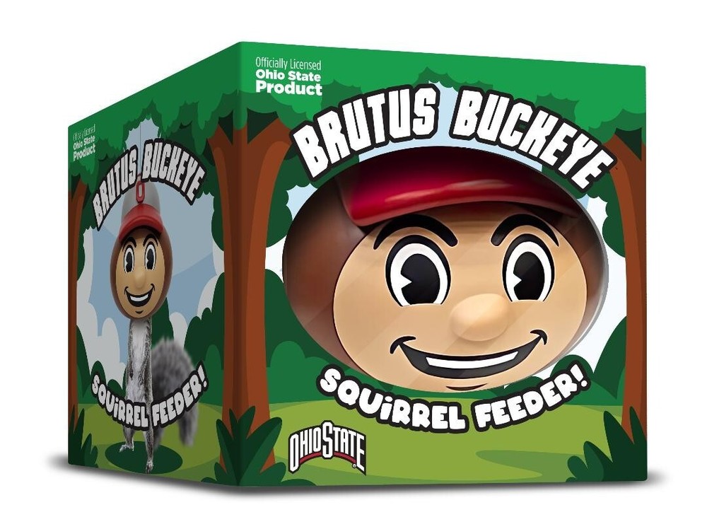 Ohio State Brutus Buckeye Squirrel Feeder
