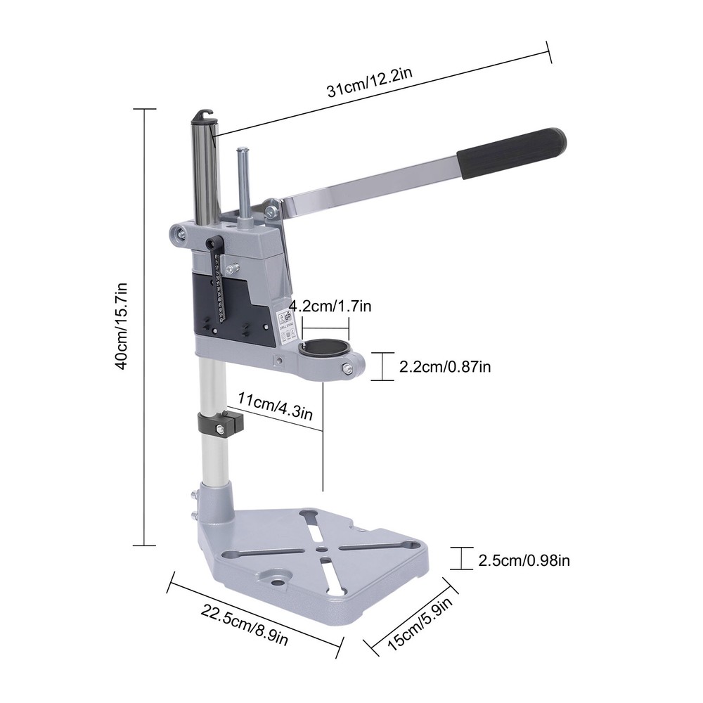Drill Press Stand Single Head Drill Stand Tool Bench Clamp Support Tool 38-42mm