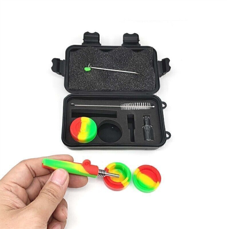 Random Colors Individual Pack Silicone Pipe Set Includes Assorted Accessories