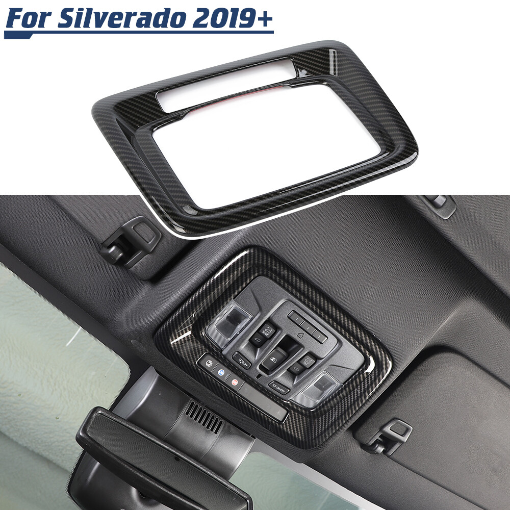 ​Carbon Fiber Headlight Switch Panel Cover Trim For Chevy Silverado/Sierra 2019+