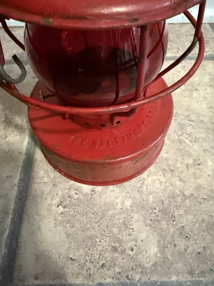 Handlan St Louis USA Edison System Lantern Red Globe Baltimore Transit Co.