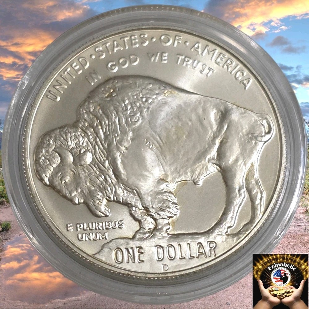 2001 D Buffalo 90% Silver Commemorative $1 Pulled From Storage 🔥