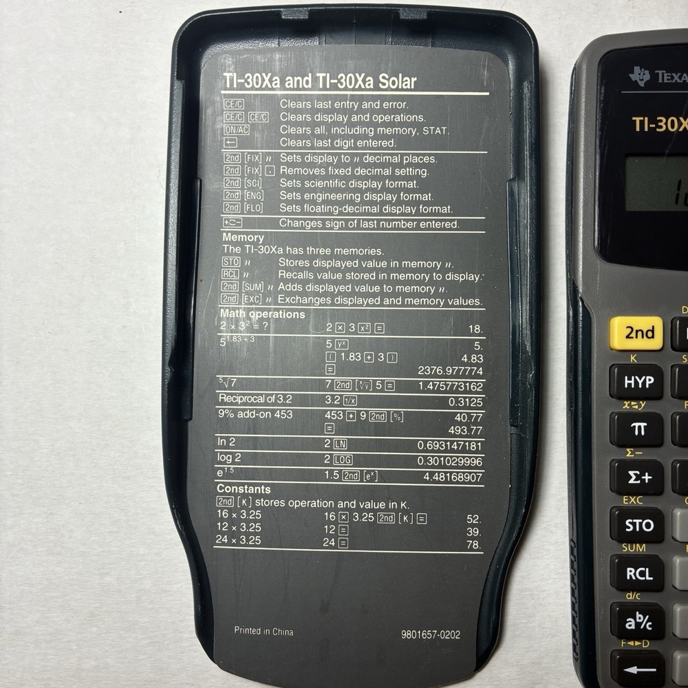 Texas Instruments TI-30Xa Scientific Calculator