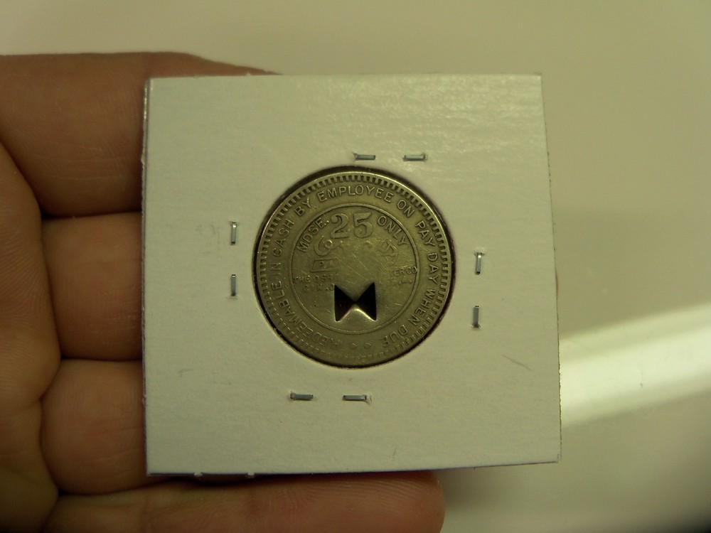 Leccony Smokeless Coal Co. 25 Cent Coal Scrip Token - CS37