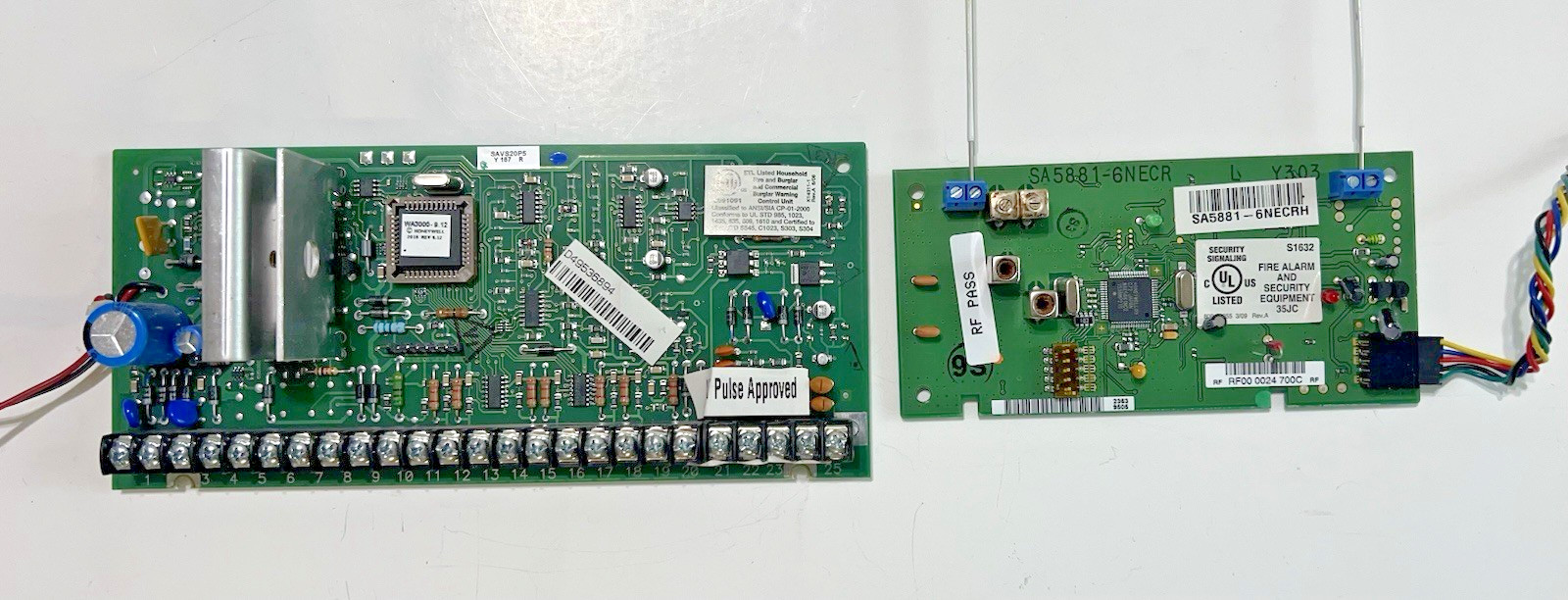 HONEYWELL ADEMCO VISTA SECURITY V20P5 v9.12 CONTROL BOARD + SA5881-6NECRH RCVR