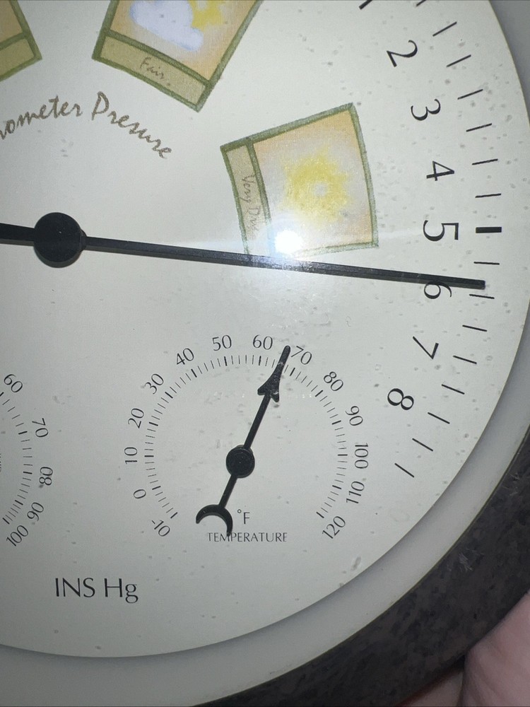 Rare! Barometer Movement Germany Pressure Meter INS Hg