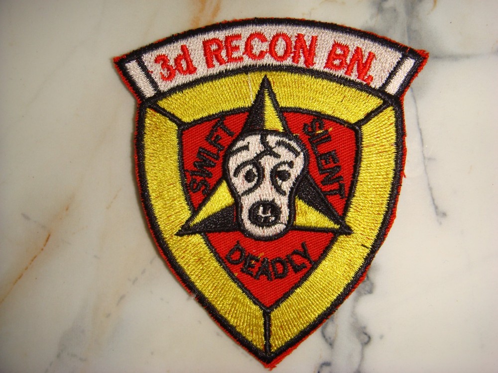 USMC 3rd MARINE DIVISION SWIFT SILENT DEADLY, VIETNAM WAR PATCH