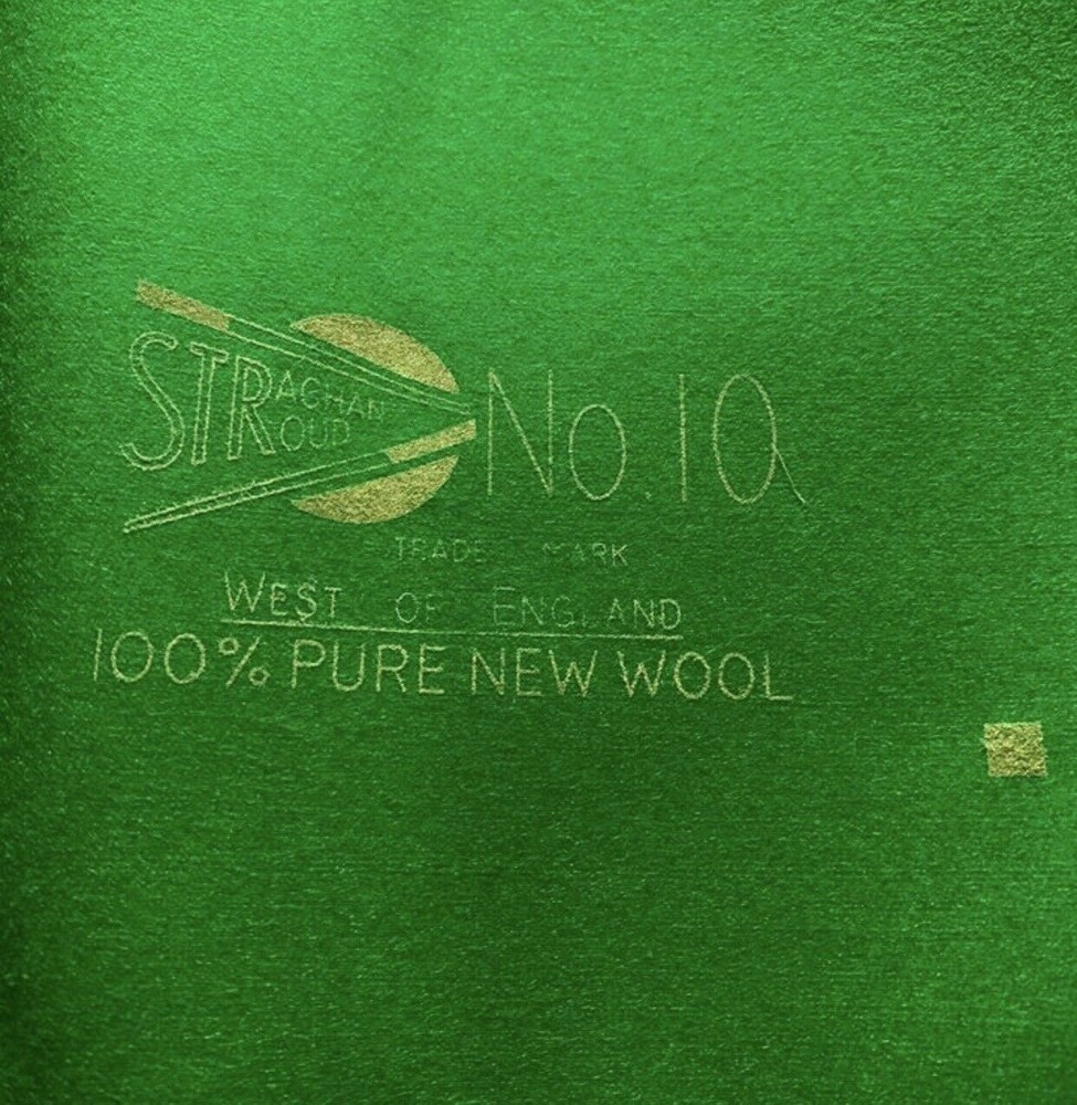 Strachan No10 Snooker Cloth For 10ft Table BED ONLY