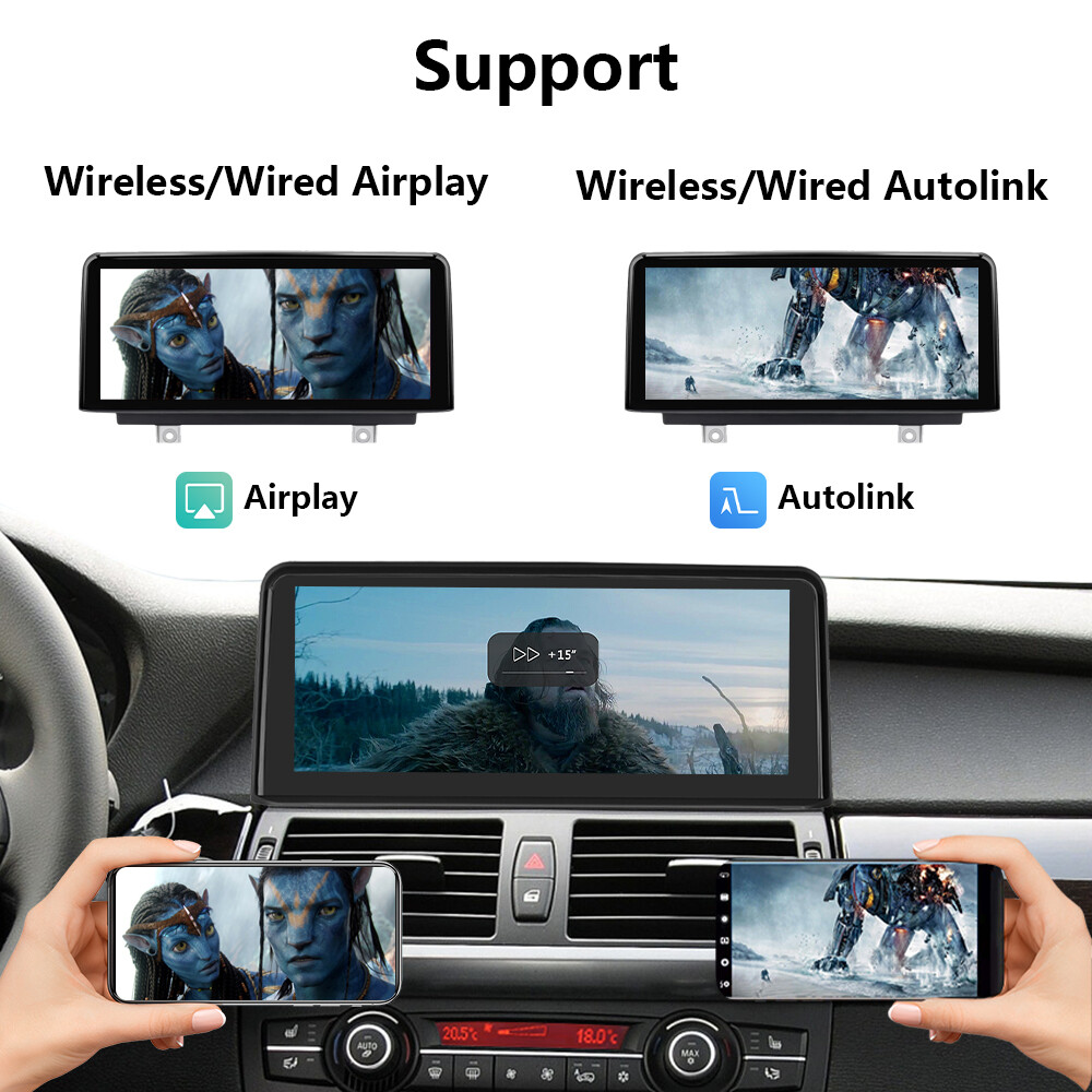 For BMW X5 E70 X6 E71 CIC 2011-2013 10.25'' Android Auto CarPlay Car TouchScreen