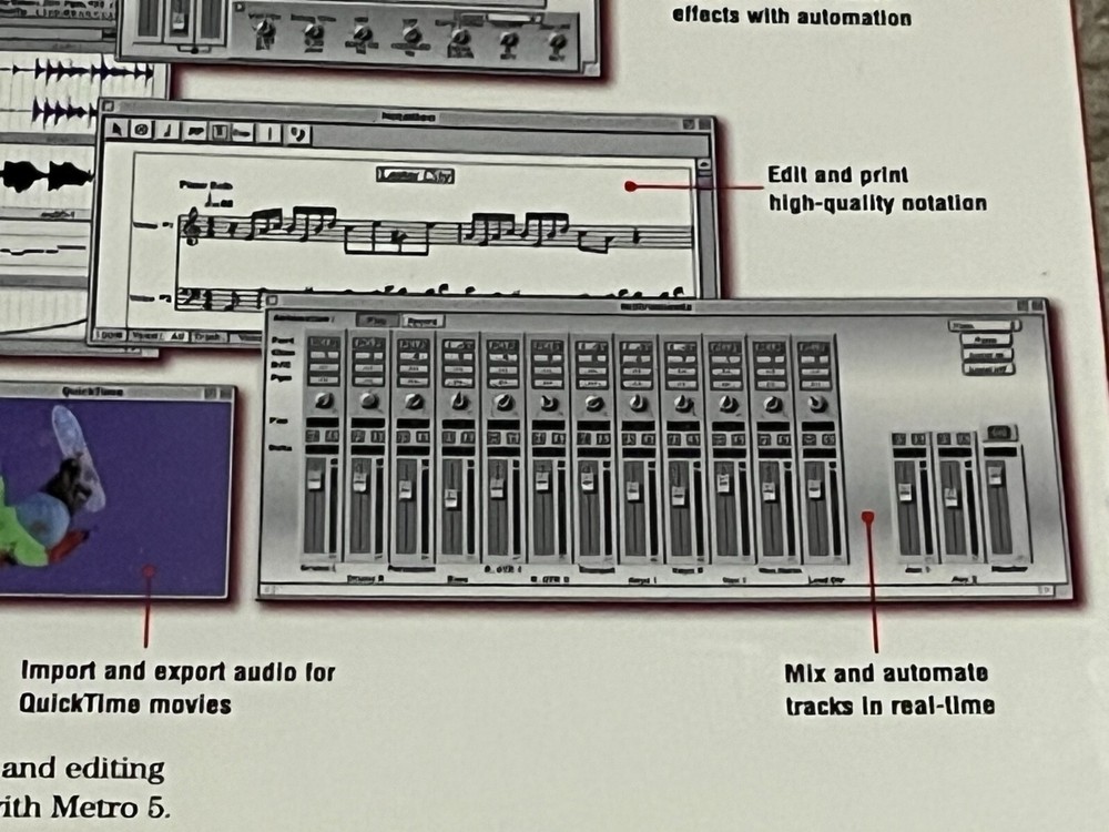 Cakewalk Metro 5 Multitrack MAC Studio Software New Sealed Vintage Rare