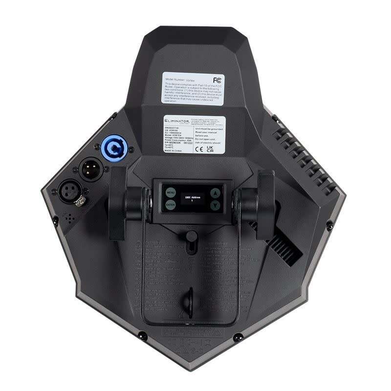 ADJ Eliminator Vortex: 80W LED Moonflower Effect featuring a Barrel Mirrored