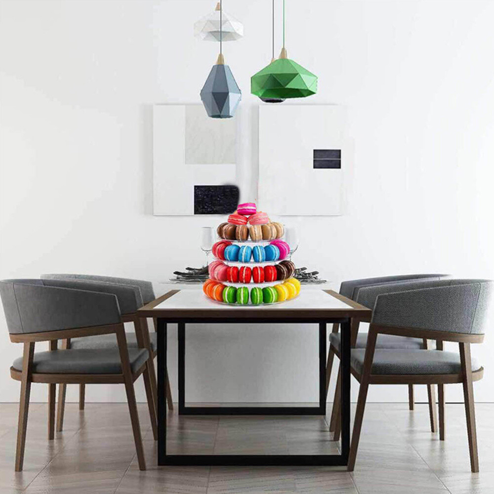 Macaron Tower Stand Cupcake Display Stand Tree Holder Round Cake Dessert Rack