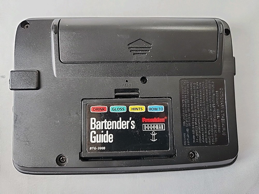 Franklin Bookman MWS-840 Electronic Speaking Dictionary +Spanish +Bartender Book