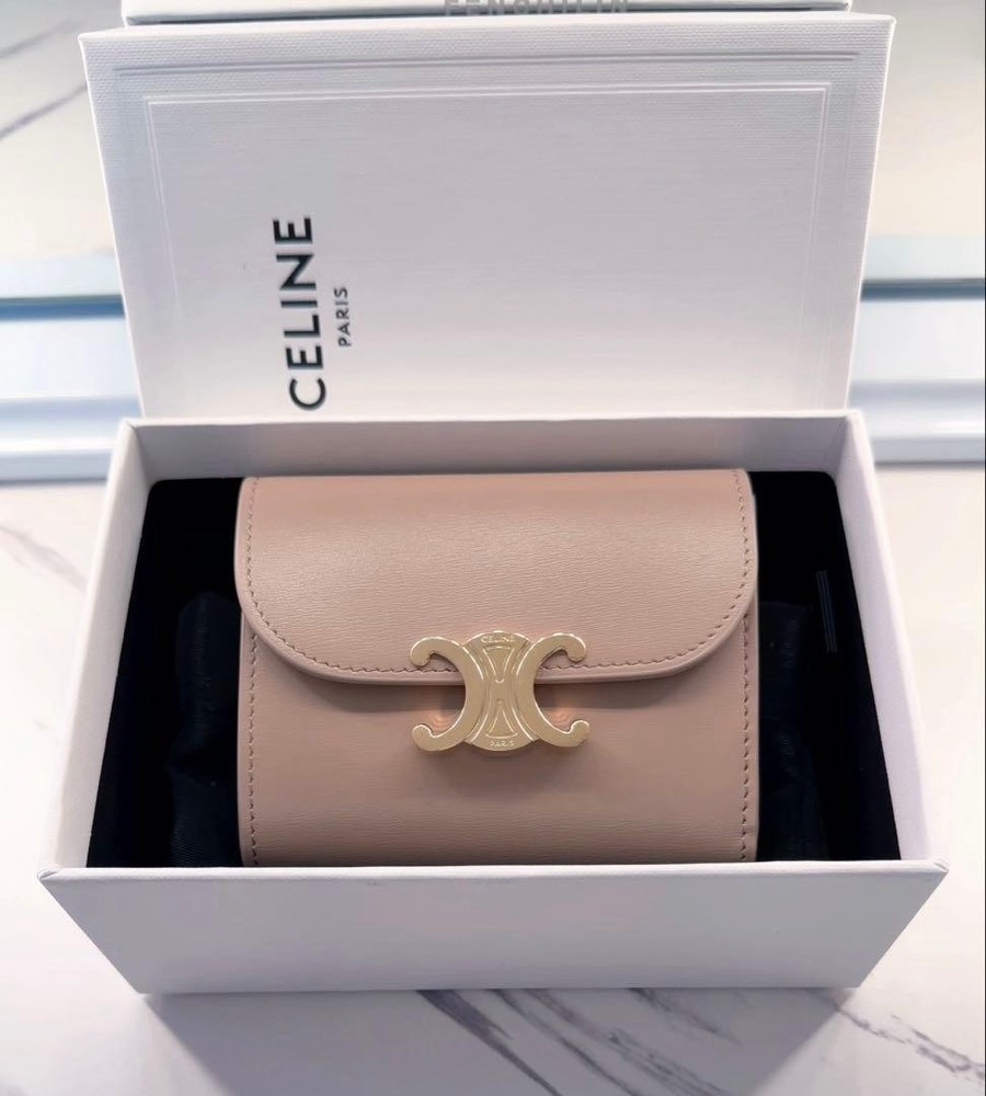Small Flap Wallet Triomphe / Shiny Calfskin