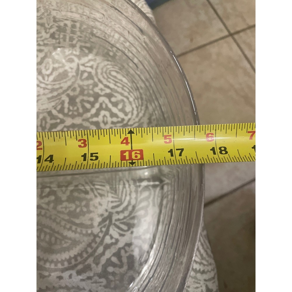 Longaberger Clear Plastic Divided Serving Tray Platter basket insert 49727