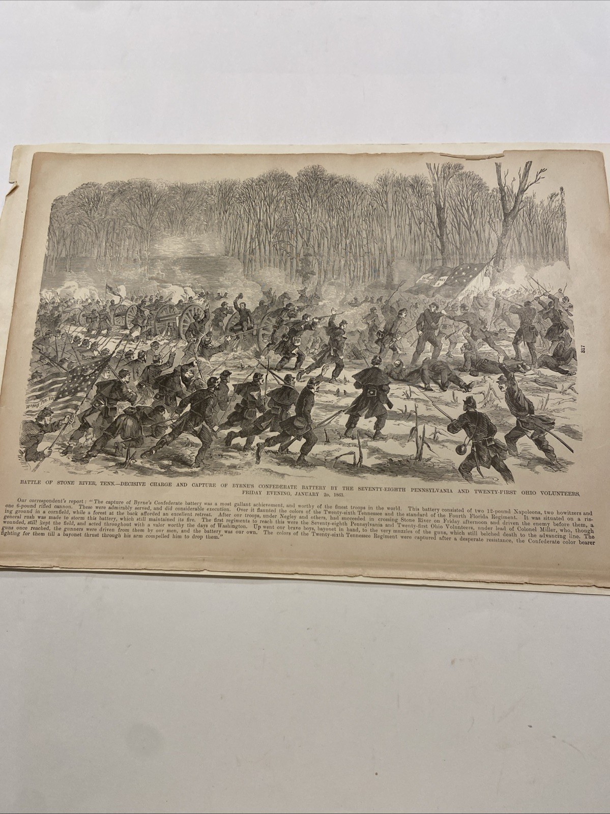 4 Civil War Print Sketches By A. B. Davies