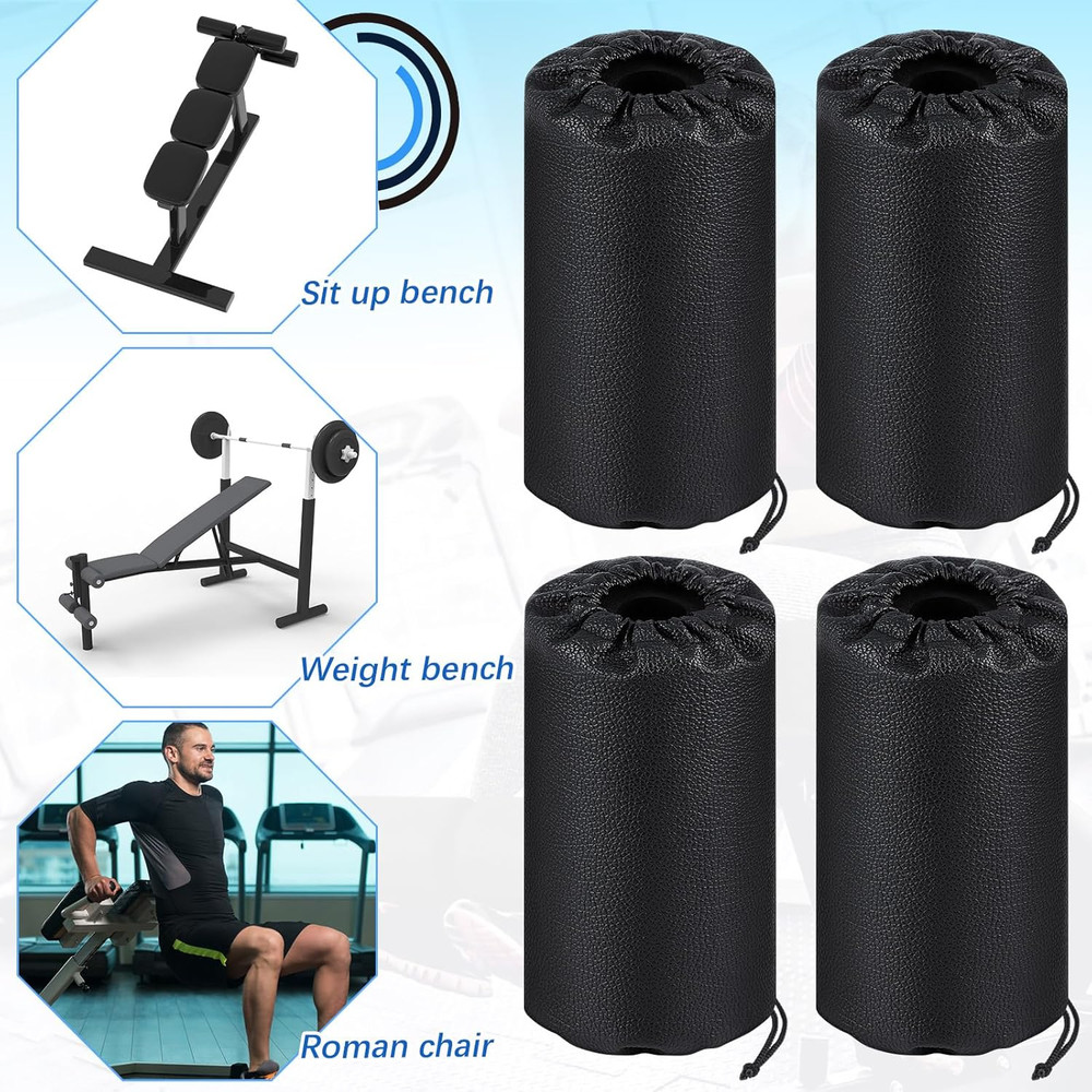 4 Pcs Foam Foot Pads Foam Roller Pad Replacement for Weight Bench Inversion Tabl