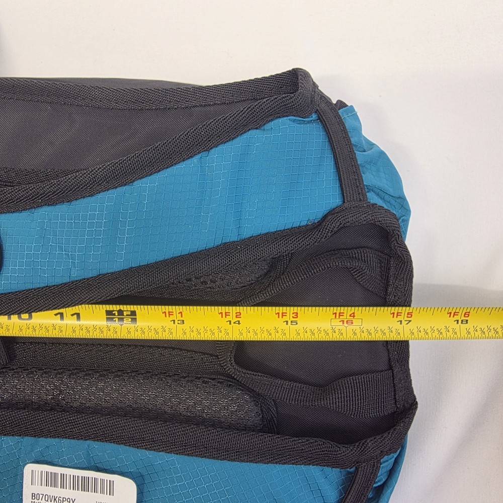 MothyBot Hydration Pack Backpack 2L Bladder Hiking Camping Blue Reflective