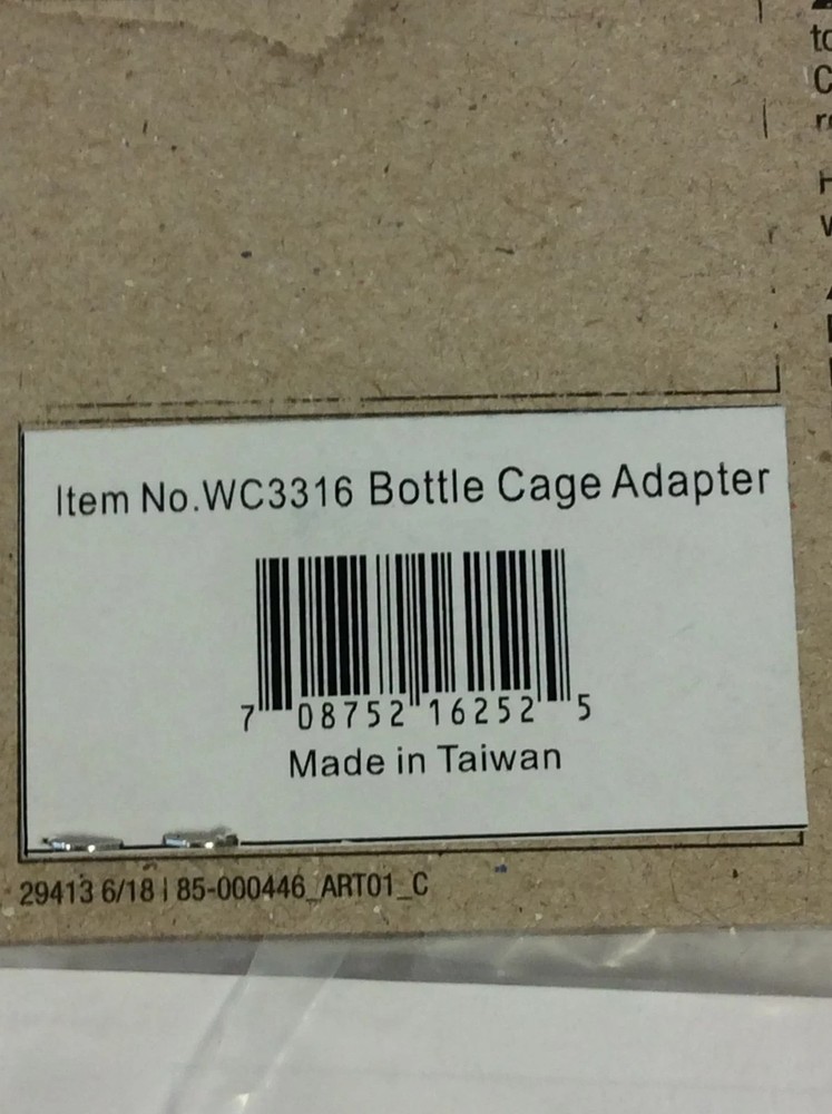 NEW Problem Solvers WC3316 Adjustable Bottle Cage Adapter