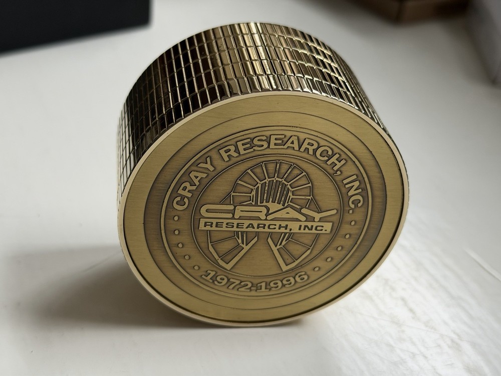 Cray Research, Inc. 1972-1996 Desktop Clock - Great condition, non-functioning.