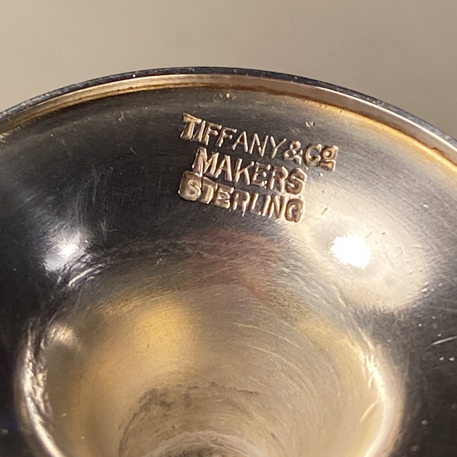 Tiffany Solid Sterling Silver Stemmed Cordials / Shot No Monograms