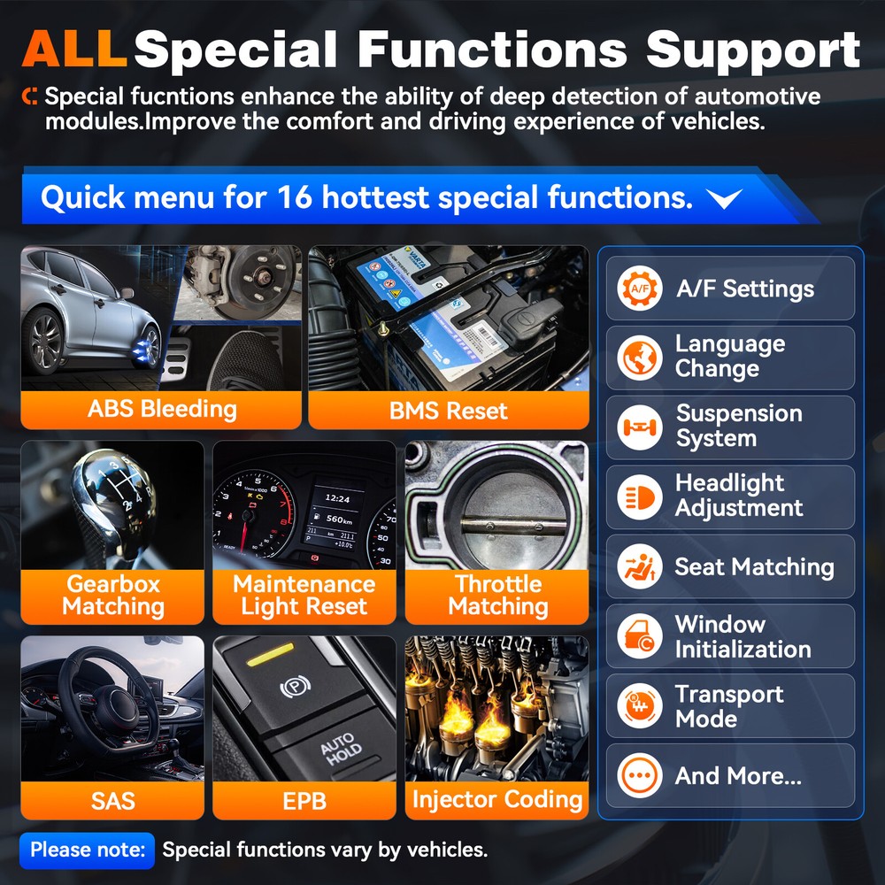 For Chrysler/ Dodge/Jeep Bidirectional OBD2 Scanner Diagnostic Tool Full System