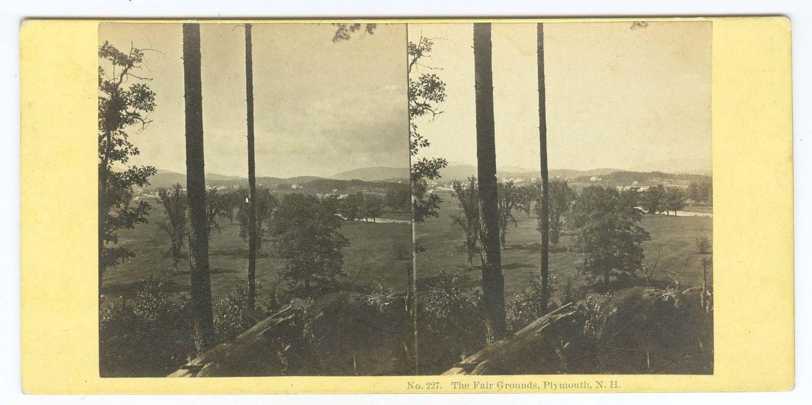 G2203~ NEW HAMPSHIRE – Plymouth Fairgrounds c.1860s Stereoview – Soule
