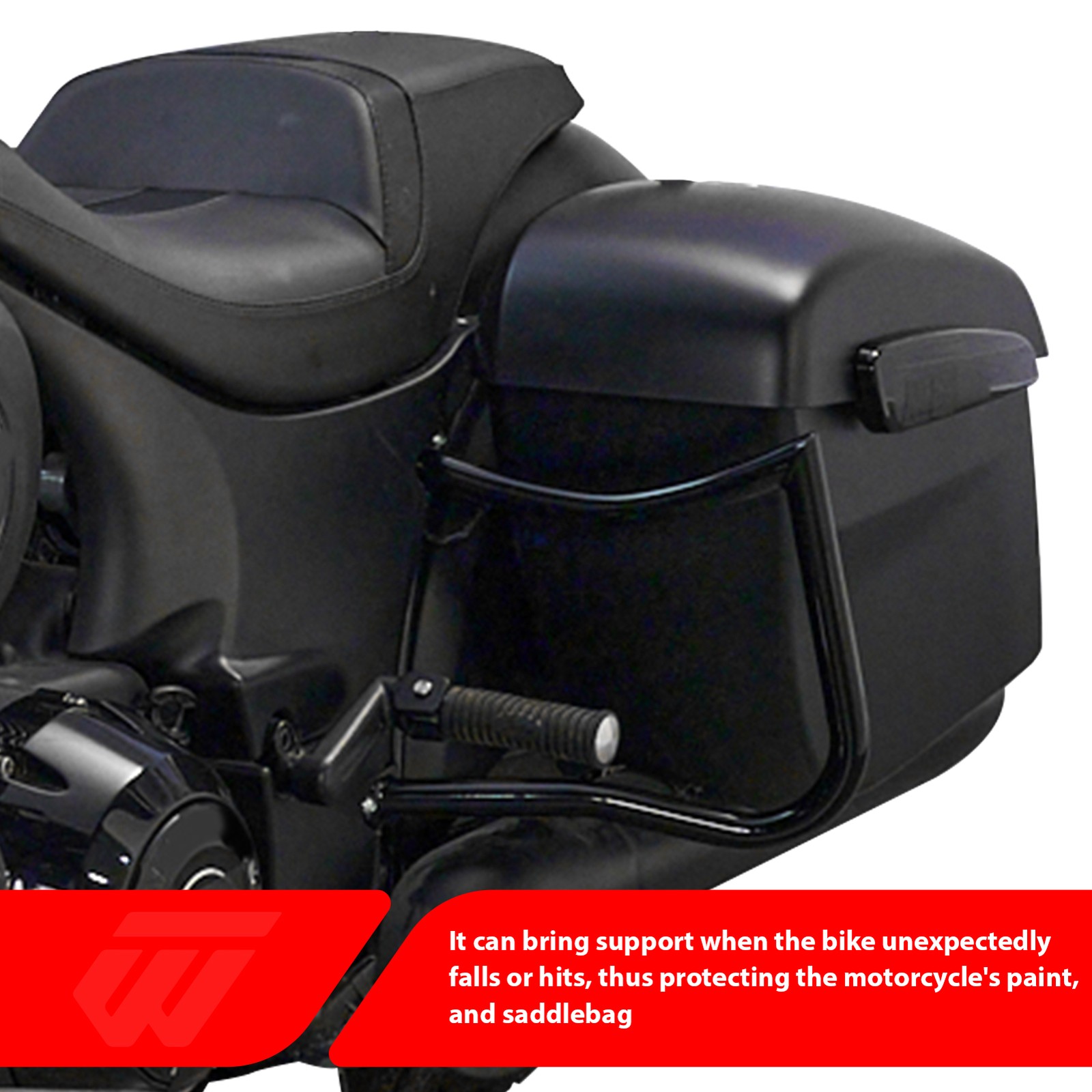 Sharp Saddlebag Rear Crash Bar Guard For Indian Challenger chieftain Vintage