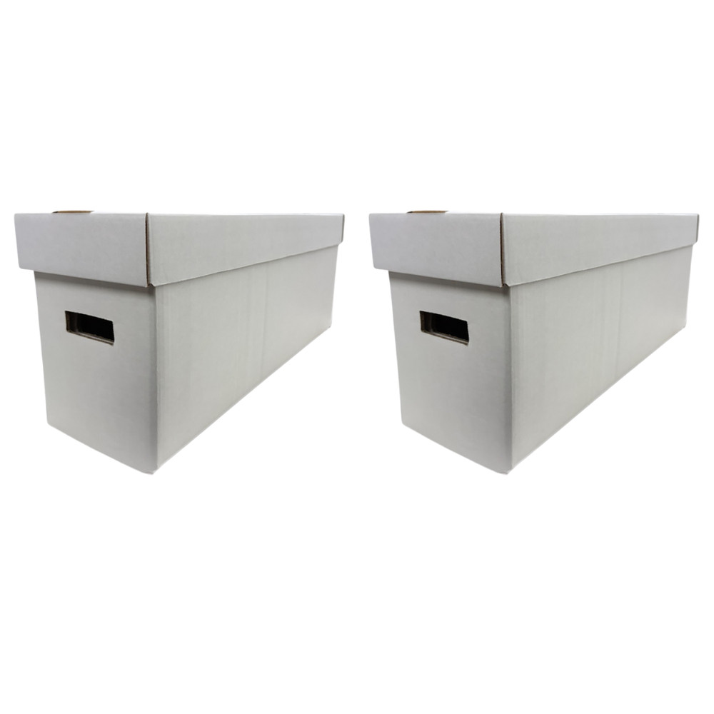 2 Long Comic Book Box • Comic Storage Boxes Holds 200–225 Comics Box Woodhaven