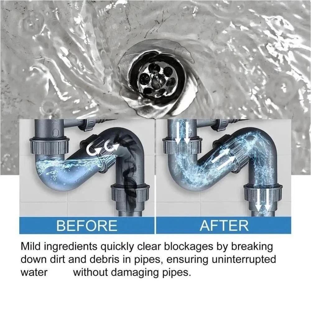 1~5x Wild Tornado Powerful Sink Drain Cleaner High Efficiency Clogging Cleaner