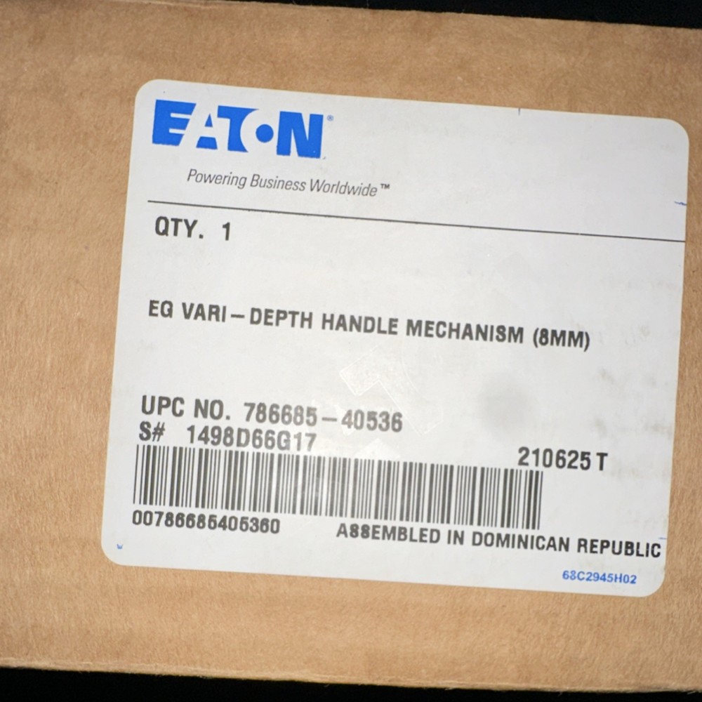 Eaton EQ Vari-Depth Handle Mechanism 8mm Control Equipment Panel Brown
