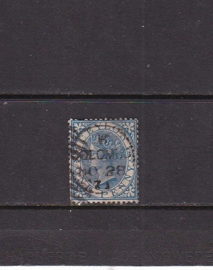 Ceylon 1869 1d Blue Used SG61