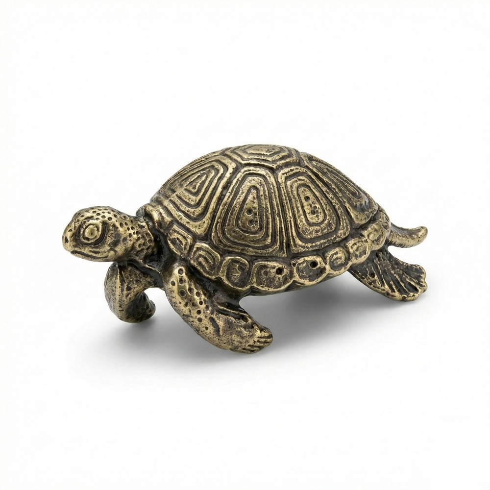 The Tangerine Store | Antique Brass Turtle Drawer Knobs