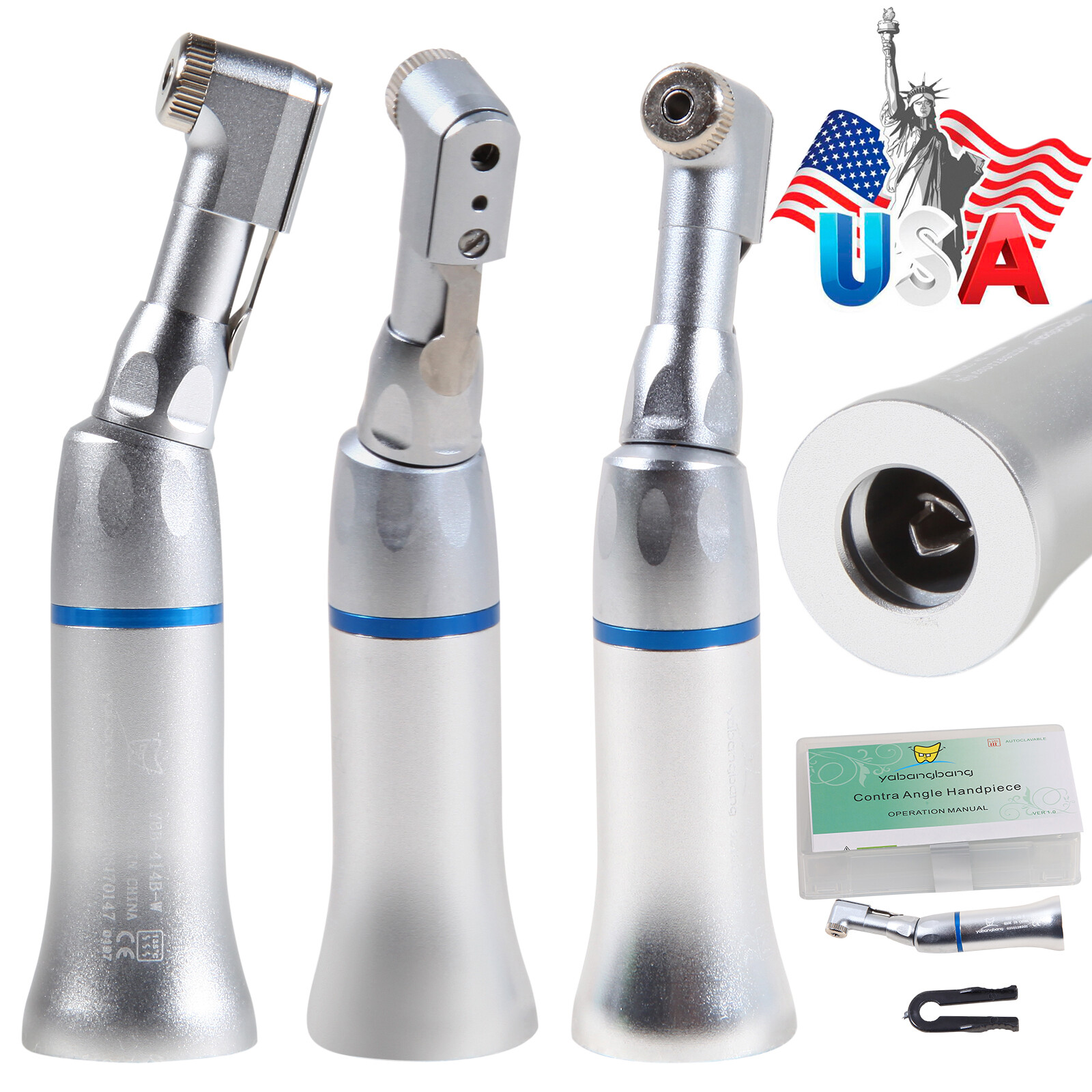 Dental Lab Marathon Electric Micromotor Contra Angle/Straight Handpiece Drill N3