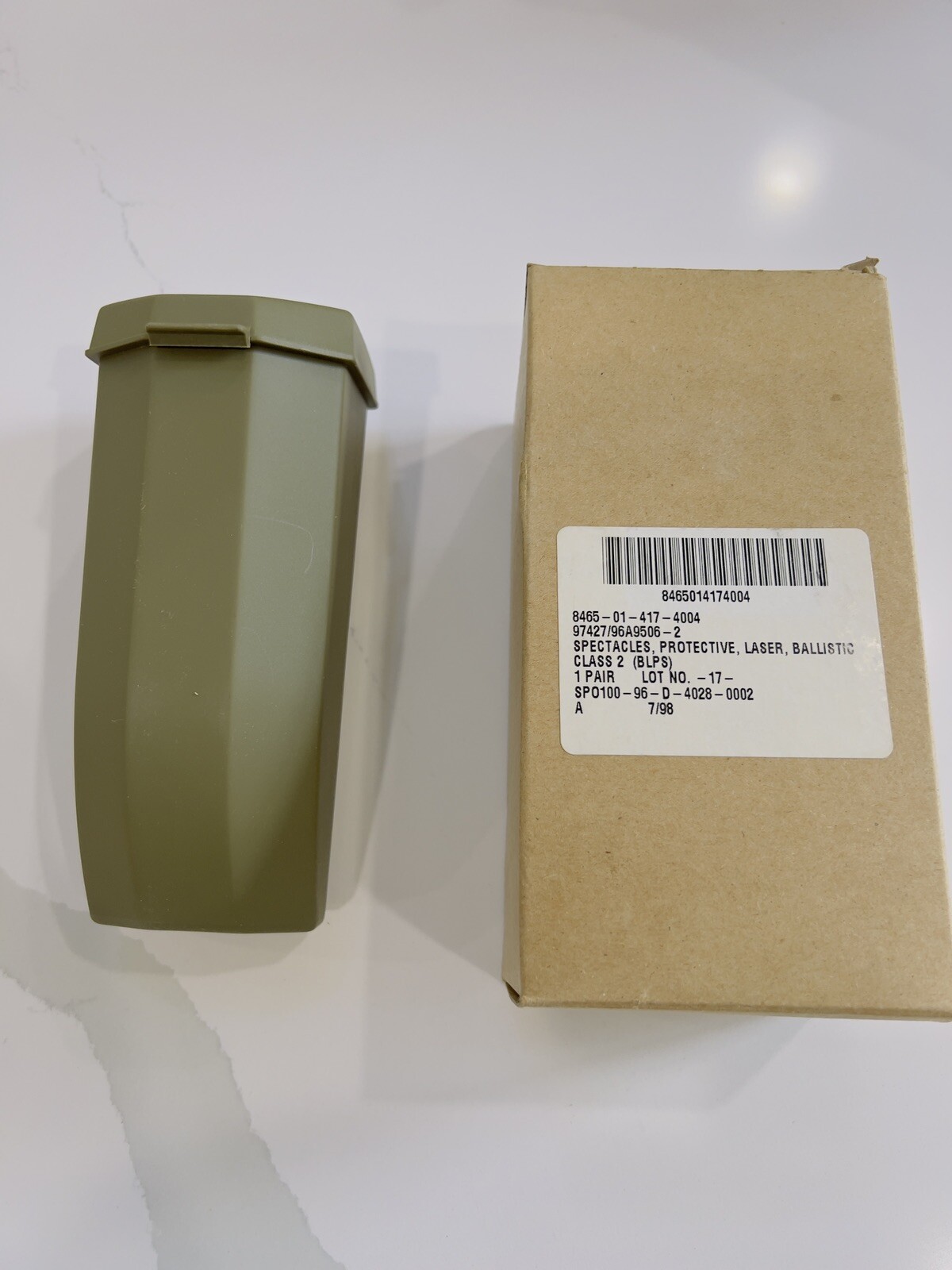 Military Ballistic Glasses Laser Eye Protection System BLPS Alice Hard Case