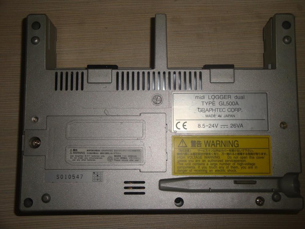 Graphtec Data Logger GL500A midi LOGGER dual W/O Input Amplifier Module
