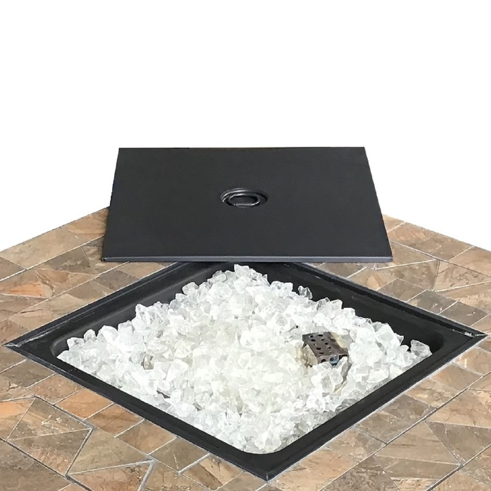 Hiland 30" Square Tile Top Fire Pit - AZ Patio Heaters