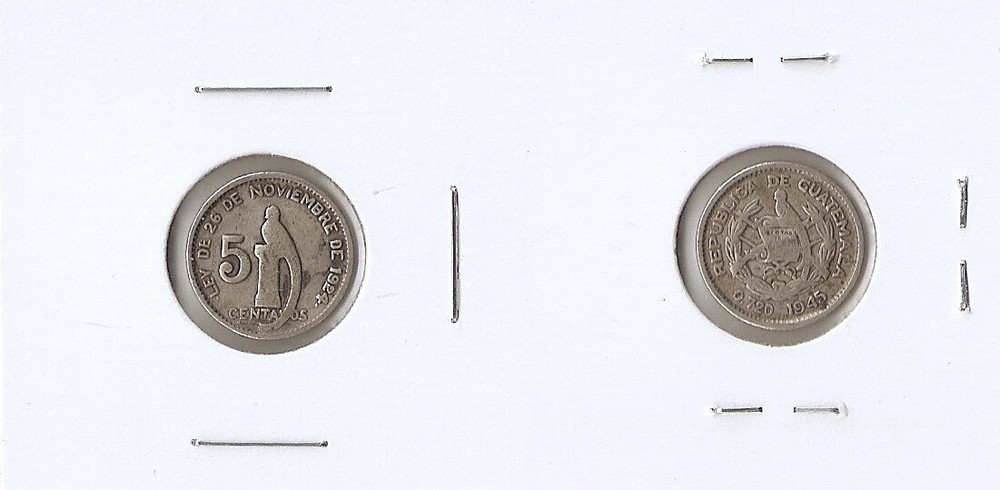 Guatemala 5 centavos 1945