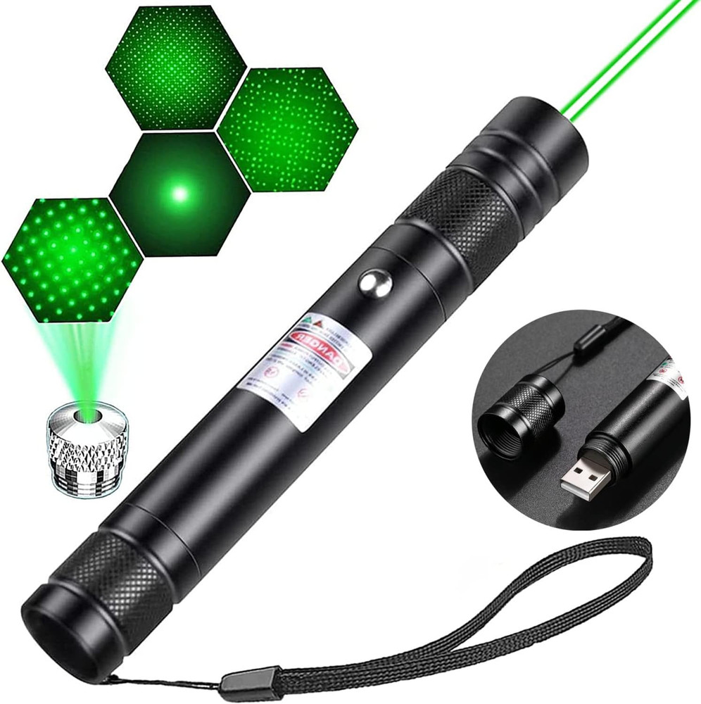 Laser Pointer High Power, Rechargeable Long Range Green Laser Pointer Indicator